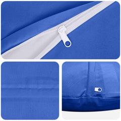 vidaXL Throw Pillow 6 pcs HEERLEN Royal Blue Dia. 40 cm Polyester 6
