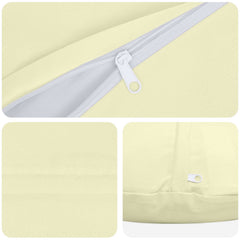 vidaXL Throw Pillow 6 pcs HEERLEN Cream Dia. 40 cm Polyester 6