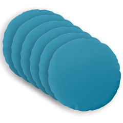 vidaXL Throw Pillow 6 pcs HEERLEN Light Blue Dia. 40 cm Polyester 2