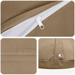 vidaXL Throw Pillow 6 pcs HEERLEN Taupe Dia. 40 cm Polyester 6