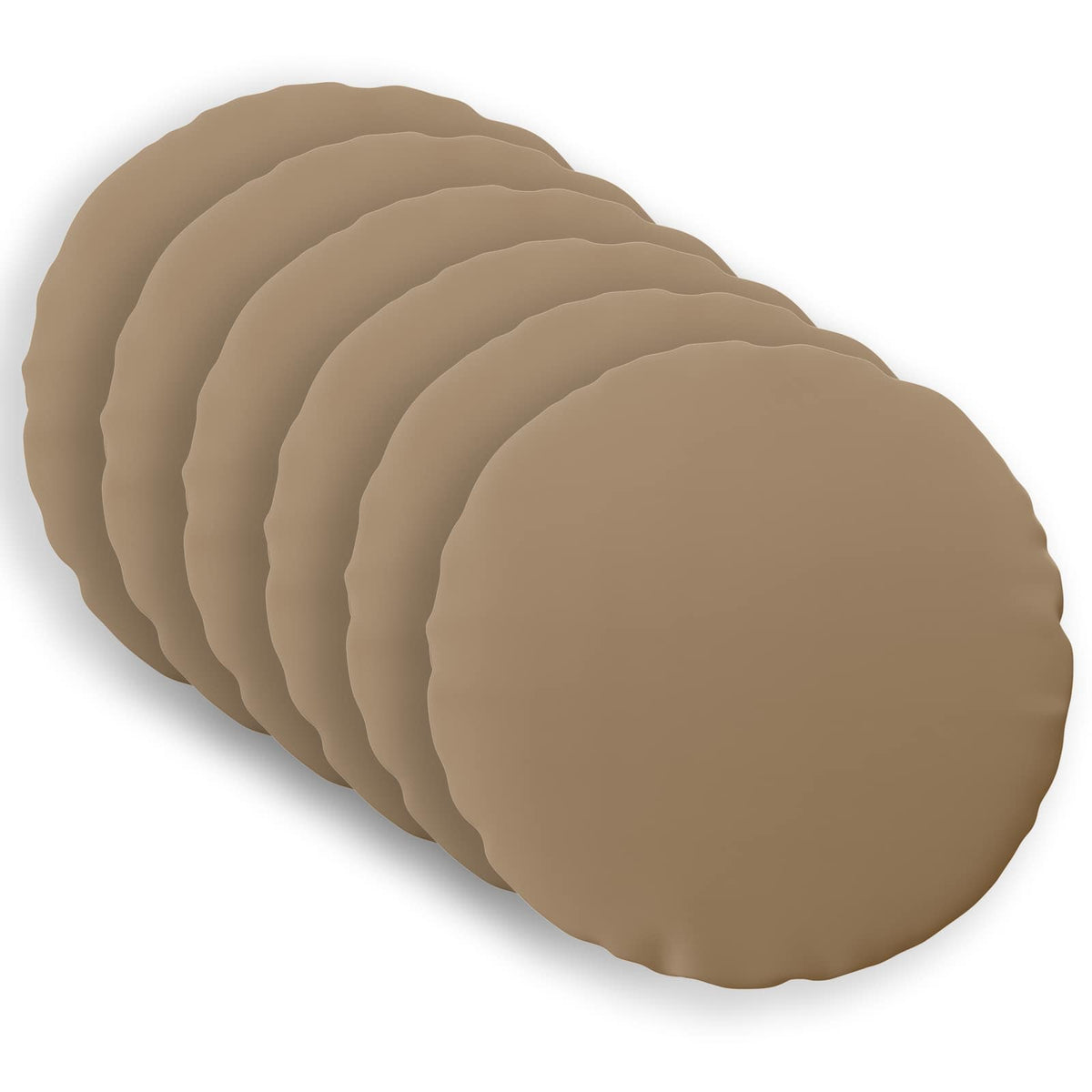 vidaXL Throw Pillow 6 pcs HEERLEN Taupe Dia. 40 cm Polyester 2