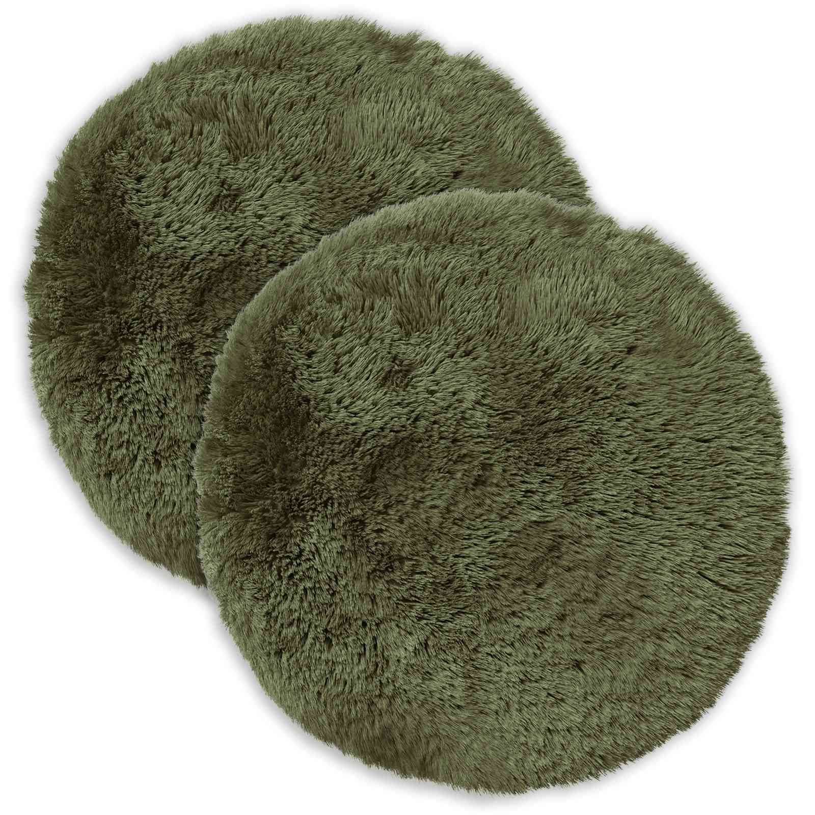 vidaXL Cushion with Pillow HEERLEN 6 pcs Green PV Fleece 2