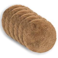 vidaXL Cushion with Pillow HEERLEN 6 pcs Taupe PV Fleece 2