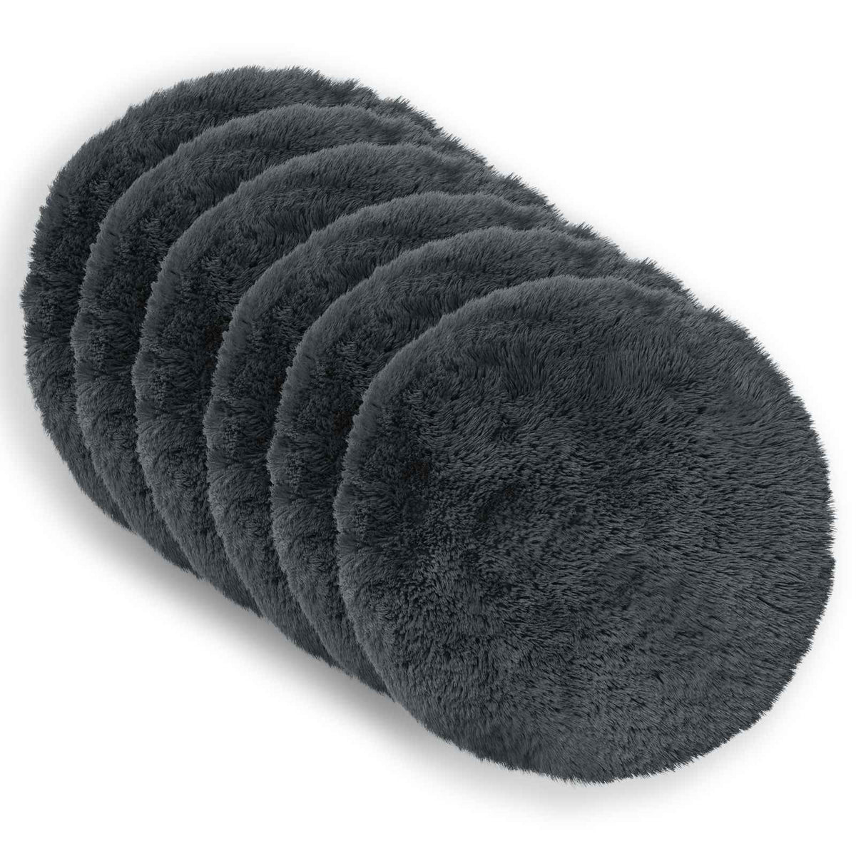 Throw Pillow HEERLEN PV Fleece 6 pcs Anthracite