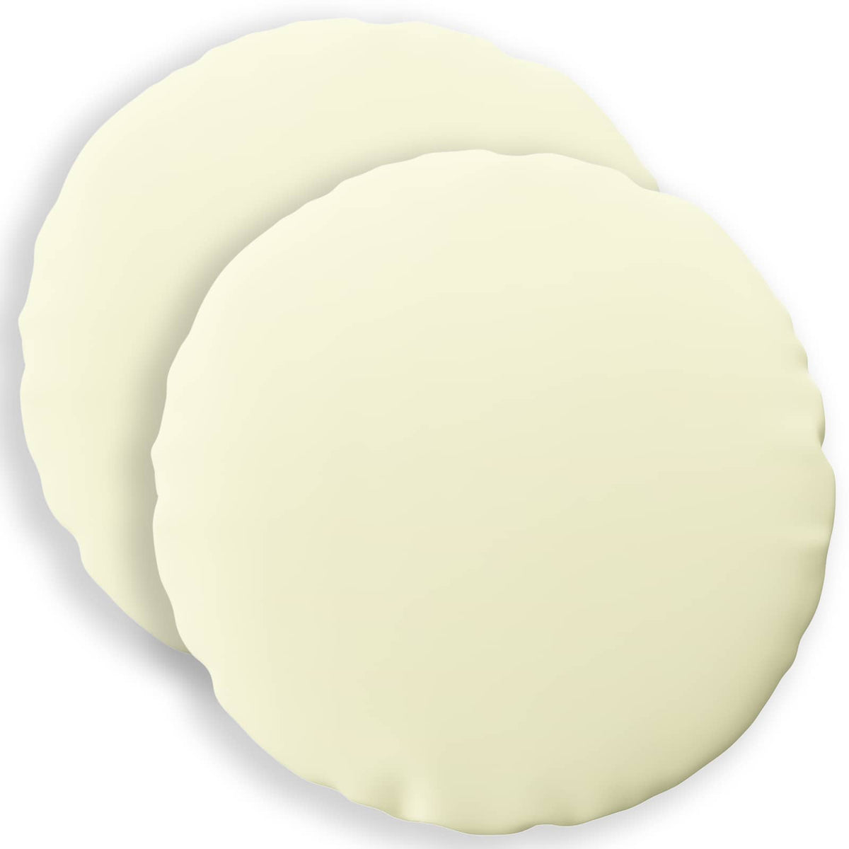 vidaXL Throw Pillow 2 pcs HEERLEN Cream Dia. 60 cm Polyester 2