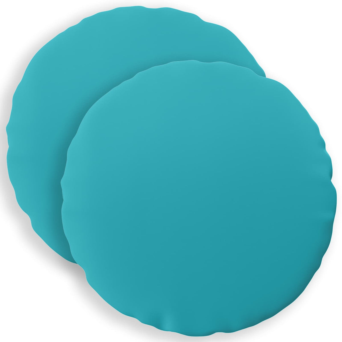 vidaXL Throw Pillow 2 pcs HEERLEN Turquoise Dia. 60 cm Polyester 2