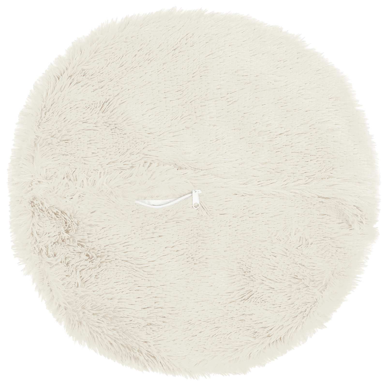 vidaXL Cushion with Pillow HEERLEN 2 pcs White PV Fleece 4