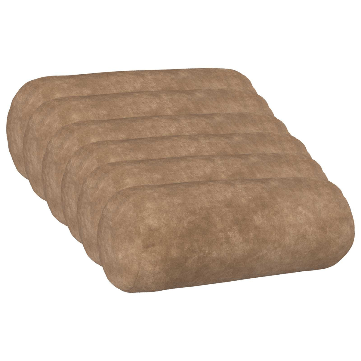 Throw Pillow HEERLEN Microfiber Fleece 6 pcs Taupe