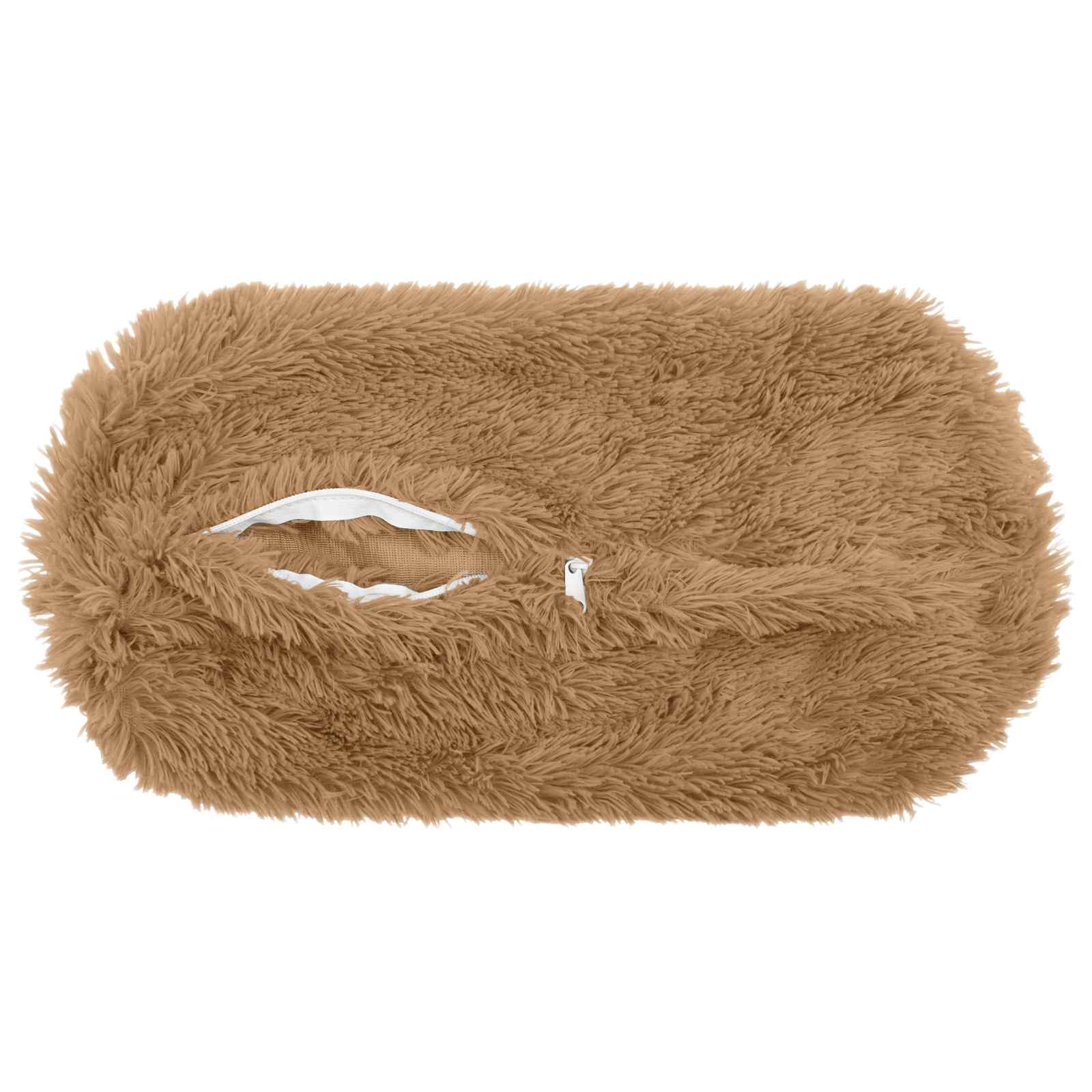 vidaXL Cushion with Pillow HEERLEN 6 pcs Taupe PV Fleece 5