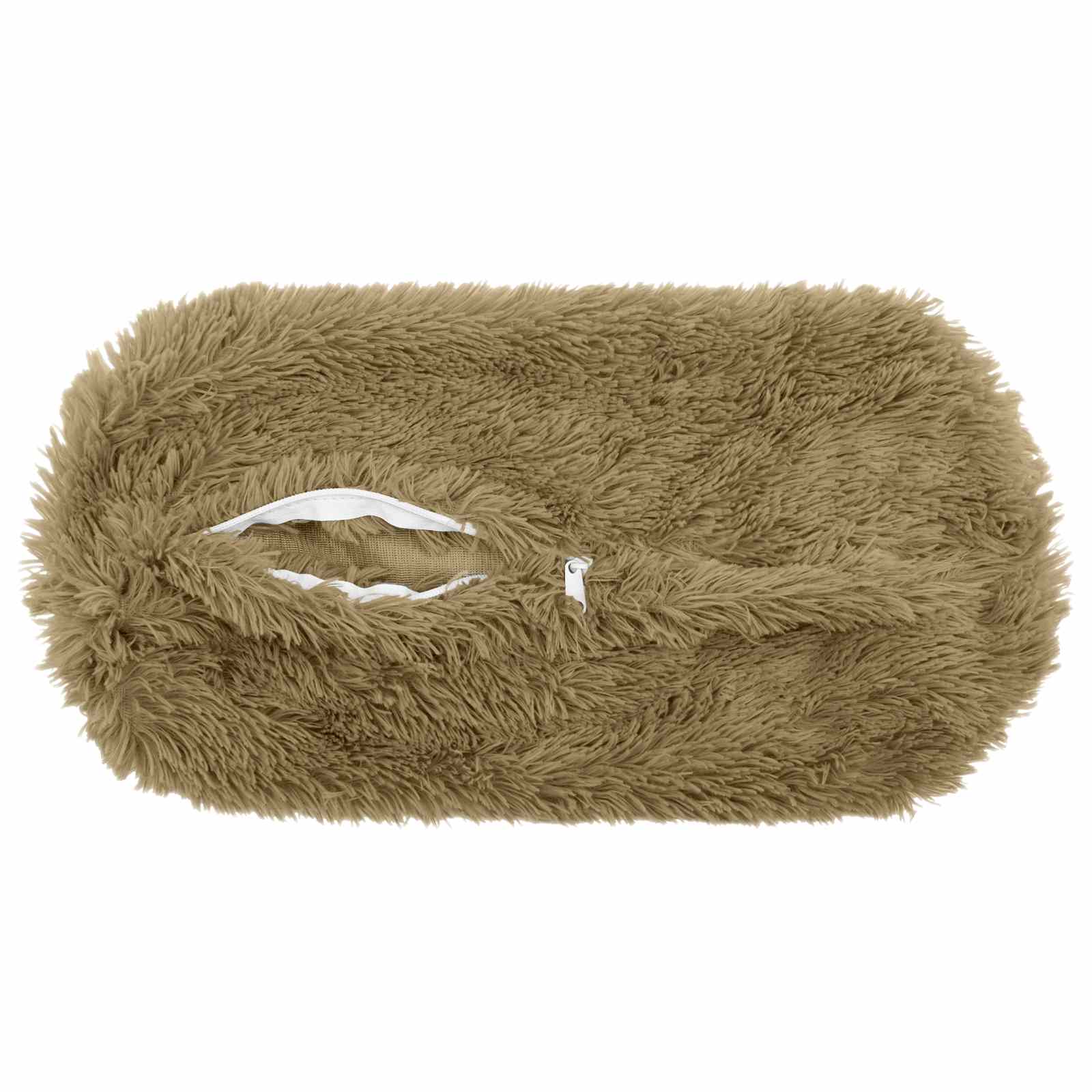 vidaXL Cushion with Pillow HEERLEN 6 pcs Light Grey PV Fleece 5