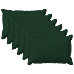 vidaXL Cushion with Pillow HOUTEN 6 pcs Dark Green Faux Linen 2
