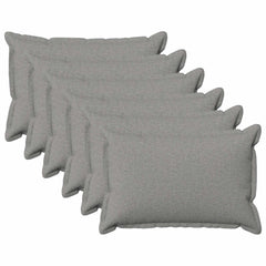 vidaXL Cushion with Pillow HOUTEN 6 pcs Cloud Grey Faux Linen 2