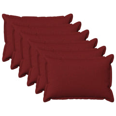 vidaXL Cushion with Pillow HOUTEN 6 pcs Wine Red Faux Linen 2