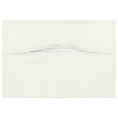 vidaXL Cushion with Pillow HOUTEN 6 pcs White Faux Linen 5
