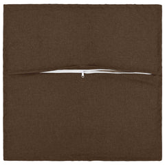 Cushion with Pillow HOUTEN 6 pcs Brown Faux Linen 4