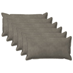 vidaXL Cushion with Pillow HOUTEN 6 pcs Light Grey Velvet 2