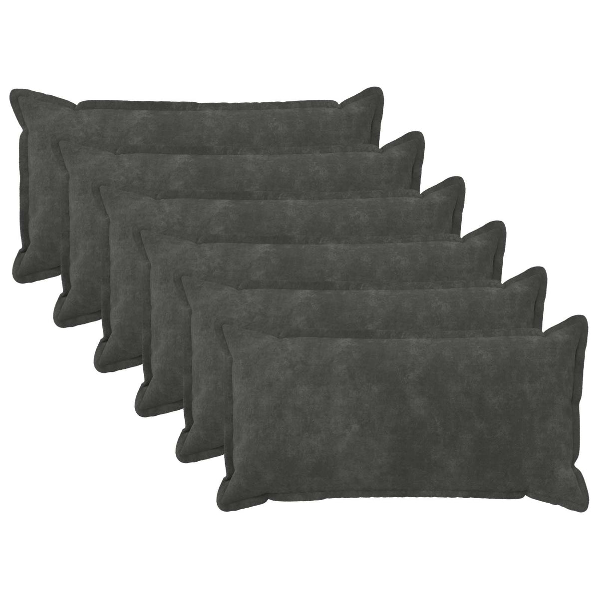 Throw Pillow HOUTEN Microfiber Fleece Anthracite