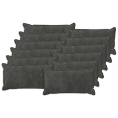 Cushion with Pillow HOUTEN Microfiber Fleece 12 pcs Width 40 cm Anthracite 80 cm
