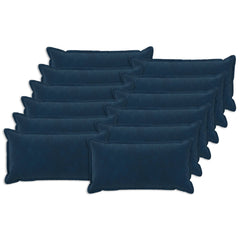 Cushion with Pillow HOUTEN Microfiber Fleece 12 pcs Width 40 cm Blue 80 cm