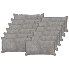 Cushion with Pillow HOUTEN Microfiber Fleece 12 pcs Width 40 cm Light grey 80 cm