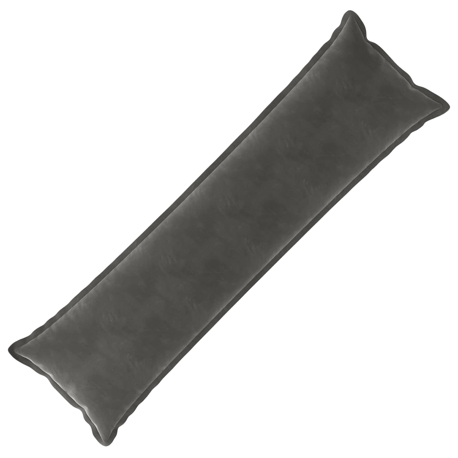 vidaXL Cushion with Pillow HOUTEN Dark Grey 40 x 145 cm Velvet 2