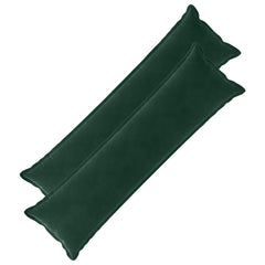 vidaXL Cushion with Pillow HOUTEN 2 pcs Dark Green Velvet 2