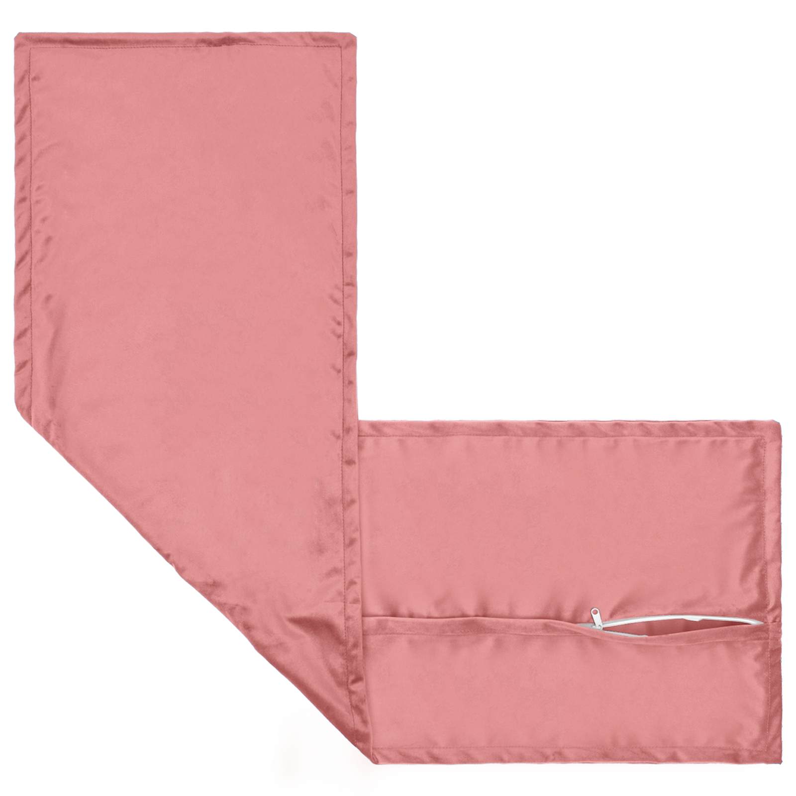 vidaXL Cushion with Pillow HOUTEN Pink 40 x 145 cm Velvet 4