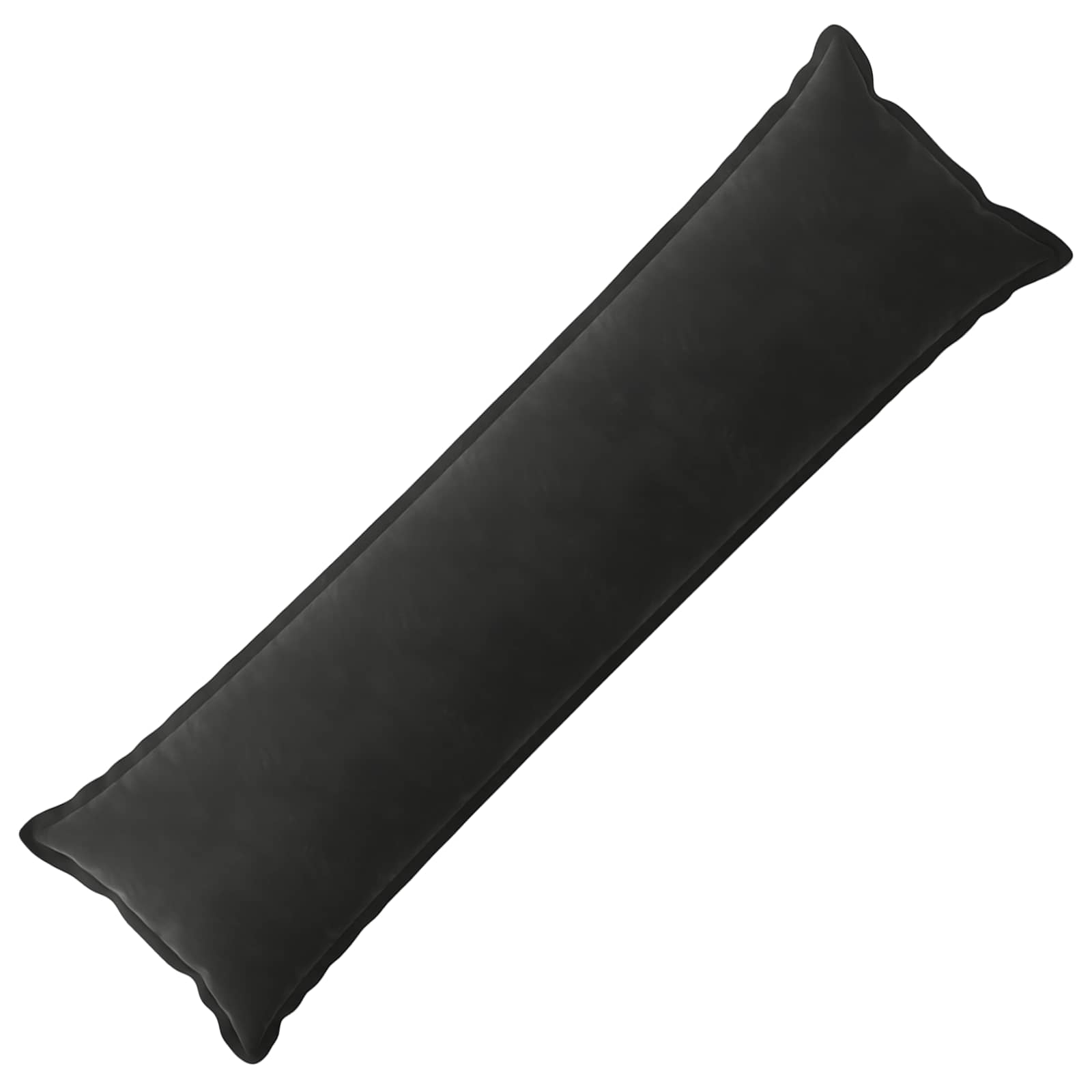 vidaXL Cushion with Pillow HOUTEN Black 40 x 145 cm Velvet 2