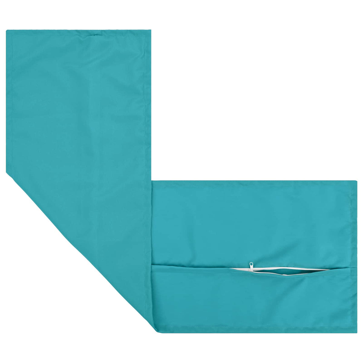 vidaXL Cushion with Pillow HOUTEN Turquoise 40 x 145 cm Polyester 5