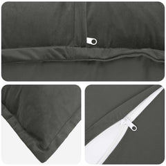 vidaXL Cushion with Pillow HOUTEN 6 pcs Dark Grey Velvet 5