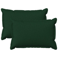 vidaXL Cushion with Pillow HOUTEN 2 pcs Dark Green Faux Linen 2