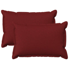 vidaXL Cushion with Pillow HOUTEN 2 pcs Wine Red Faux Linen 2