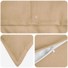 vidaXL Cushion with Pillow HOUTEN 2 pcs Cream Faux Linen 5