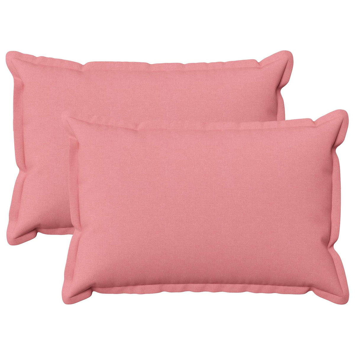 vidaXL Cushion with Pillow HOUTEN 2 pcs Pink Faux Linen 2