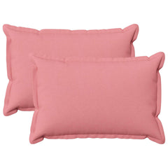vidaXL Cushion with Pillow HOUTEN 2 pcs Pink Faux Linen 2