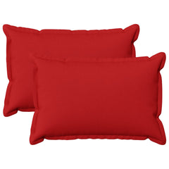 vidaXL Cushion with Pillow HOUTEN 2 pcs Red Faux Linen 2