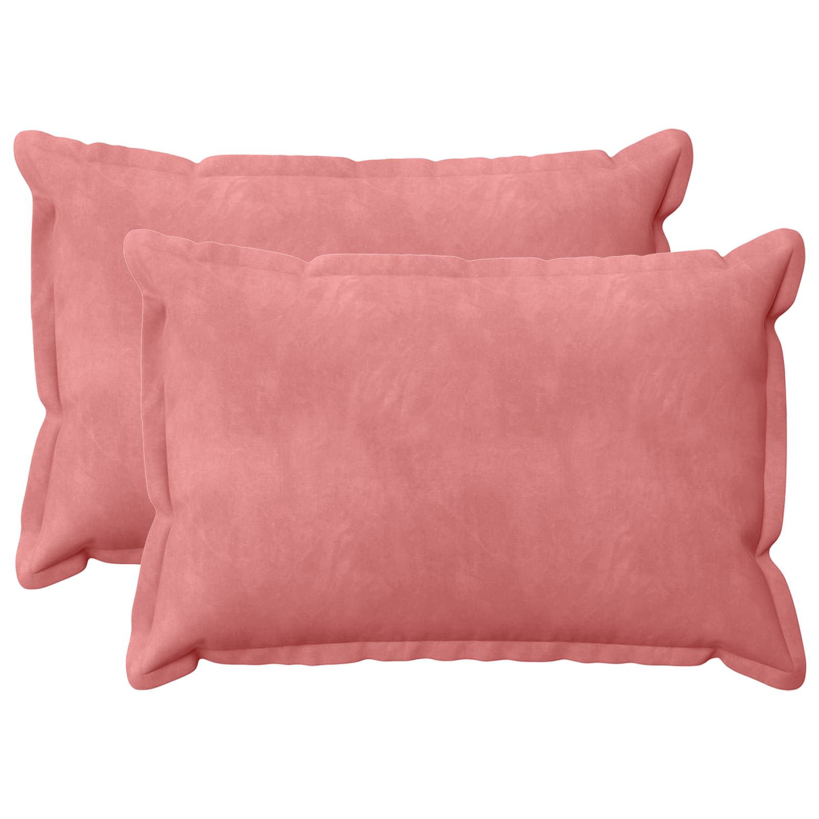 vidaXL Cushion with Pillow HOUTEN 2 pcs Pink Velvet 2