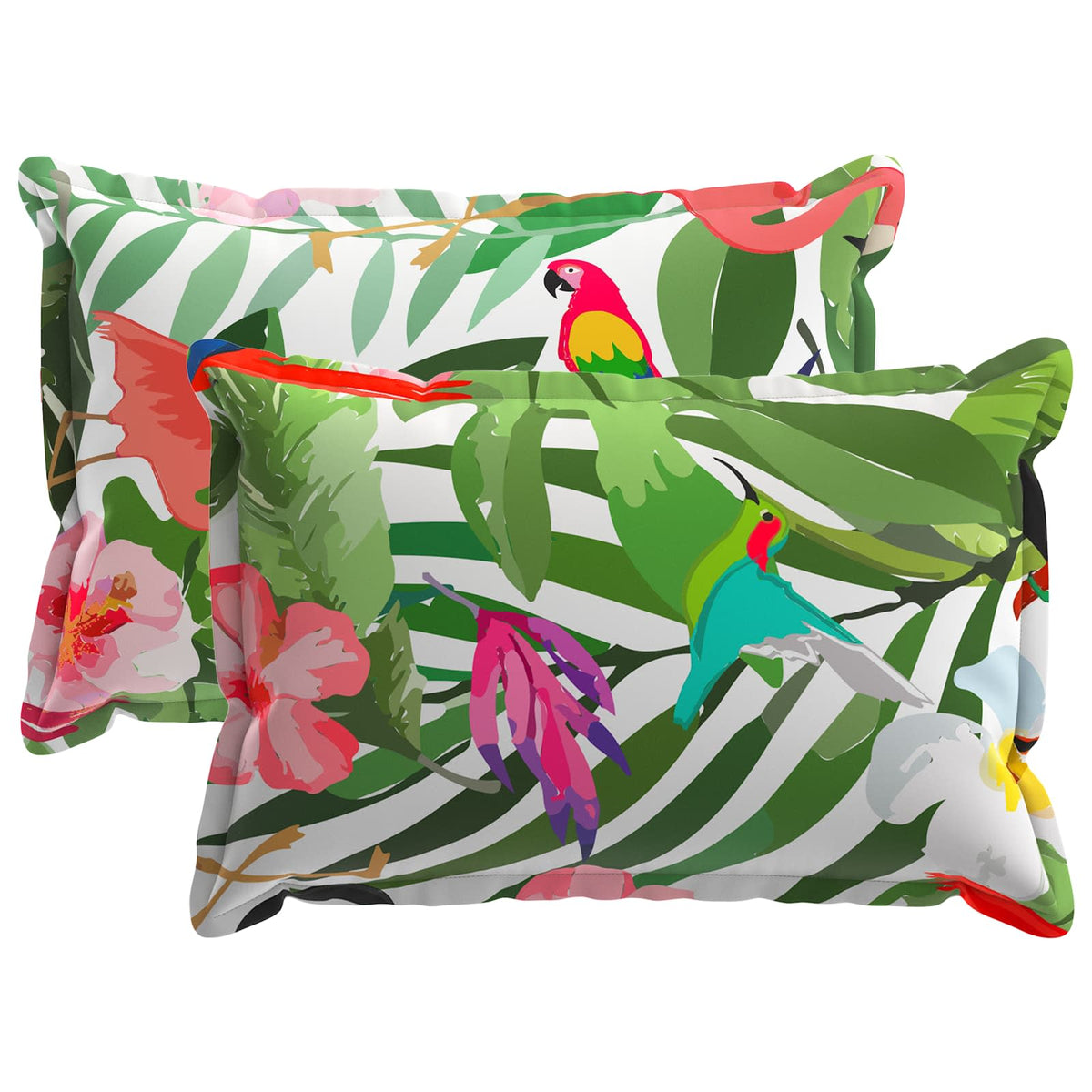 vidaXL Throw Pillow 2 pcs HOUTEN Multicolour 50 x 75 cm Polyester 2