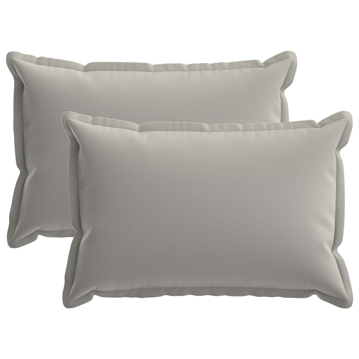 vidaXL Throw Pillow 2 pcs HOUTEN Grey 50 x 75 cm Polyester 2