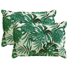 vidaXL Throw Pillow 2 pcs HOUTEN Leaf Pattern 50 x 75 cm Polyester 2
