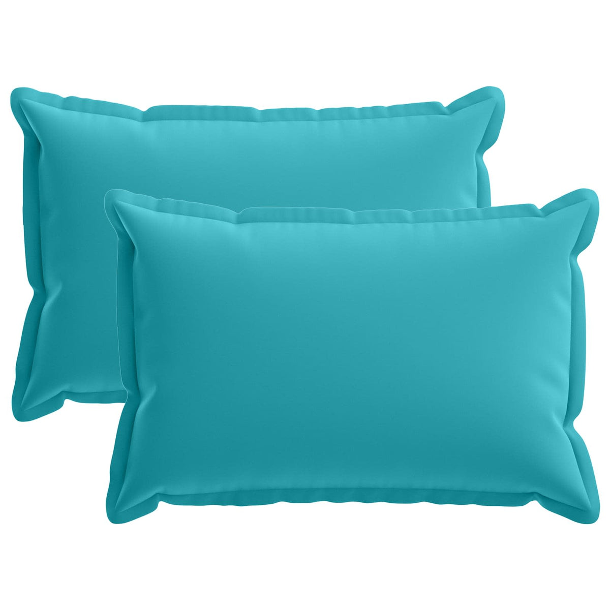 vidaXL Throw Pillow 2 pcs HOUTEN Turquoise 50 x 75 cm Polyester 2