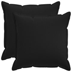 vidaXL Cushion with Pillow HOUTEN 2 pcs Black Faux Linen 2
