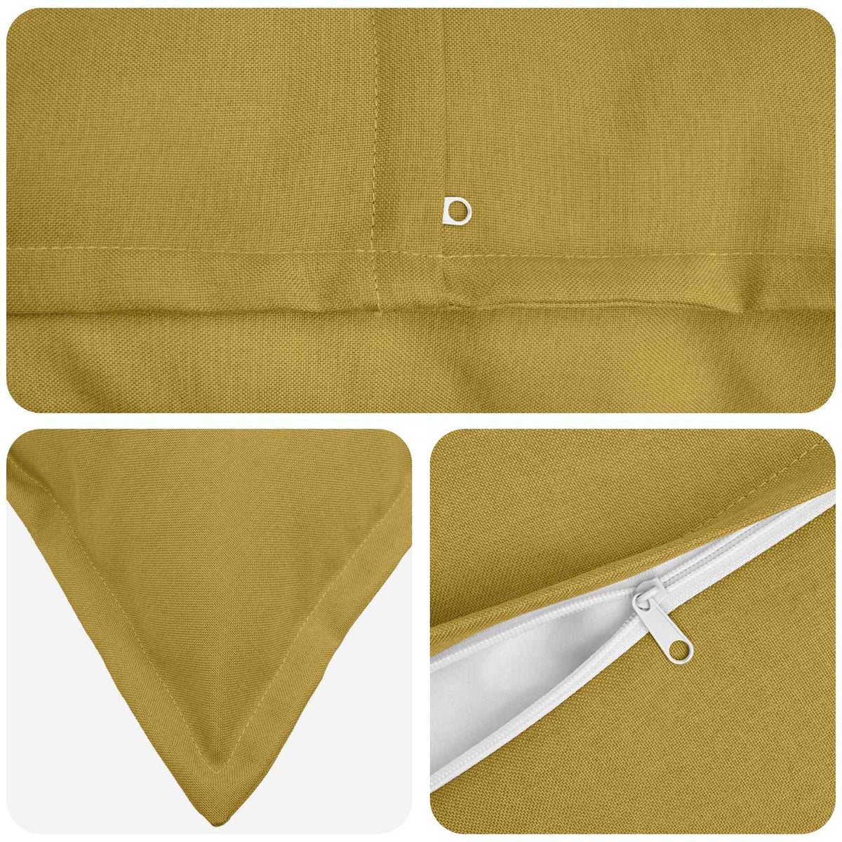 vidaXL Cushion with Pillow HOUTEN 2 pcs Light Green Faux Linen 5