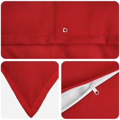 vidaXL Cushion with Pillow HOUTEN 2 pcs Red Faux Linen 5