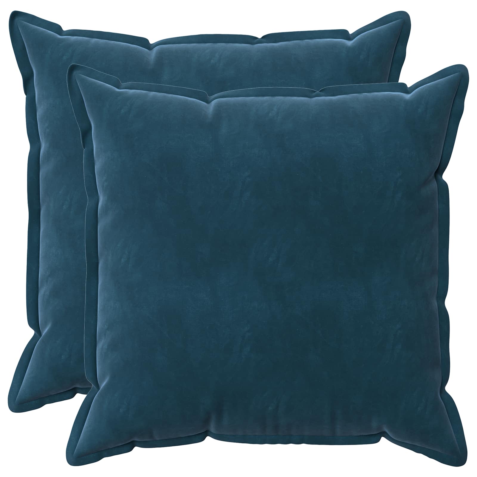 vidaXL Cushion with Pillow HOUTEN 2 pcs Blue Velvet 2