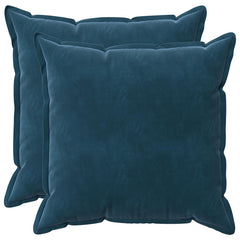 vidaXL Cushion with Pillow HOUTEN 2 pcs Blue Velvet 2