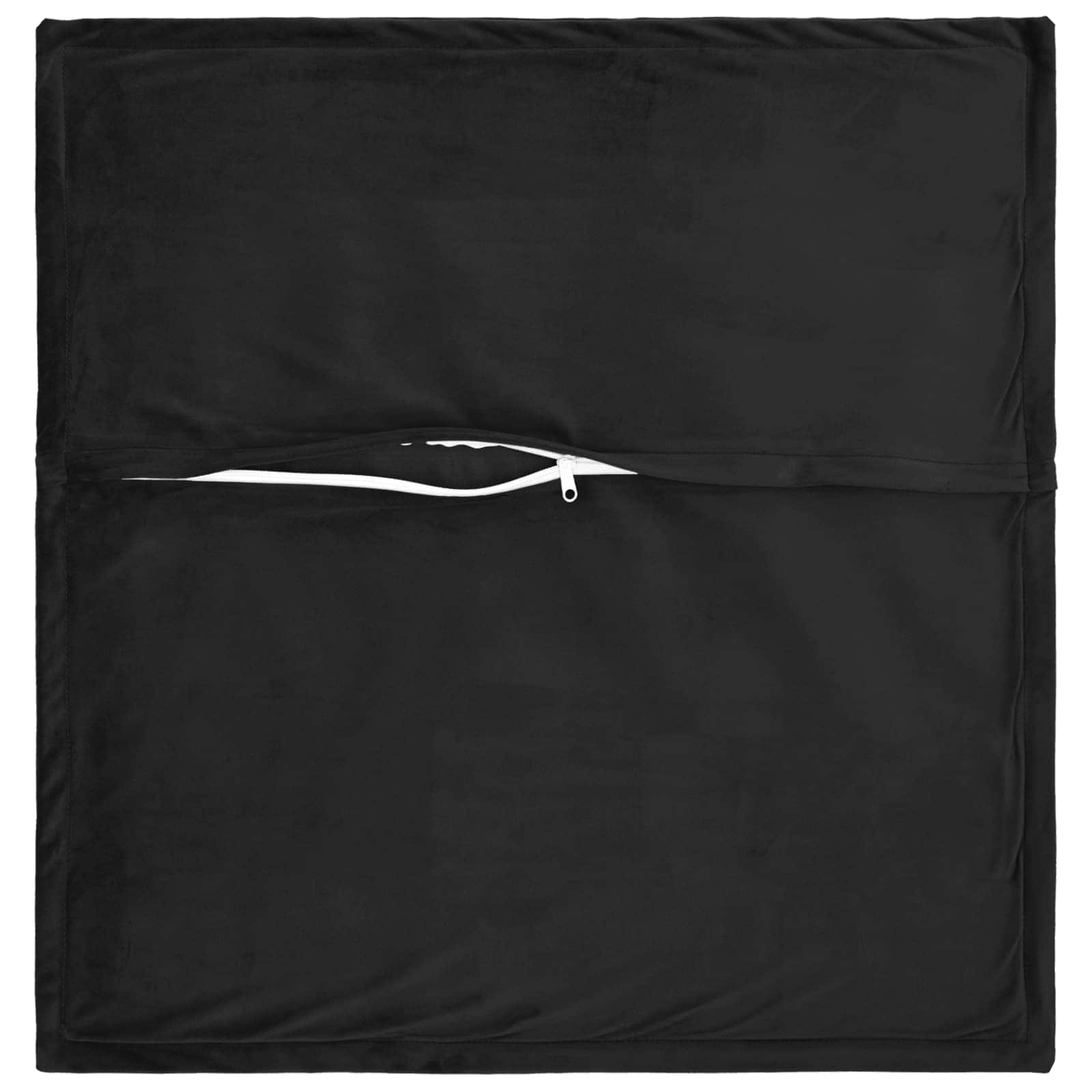 vidaXL Cushion with Pillow HOUTEN 2 pcs Black Velvet 4