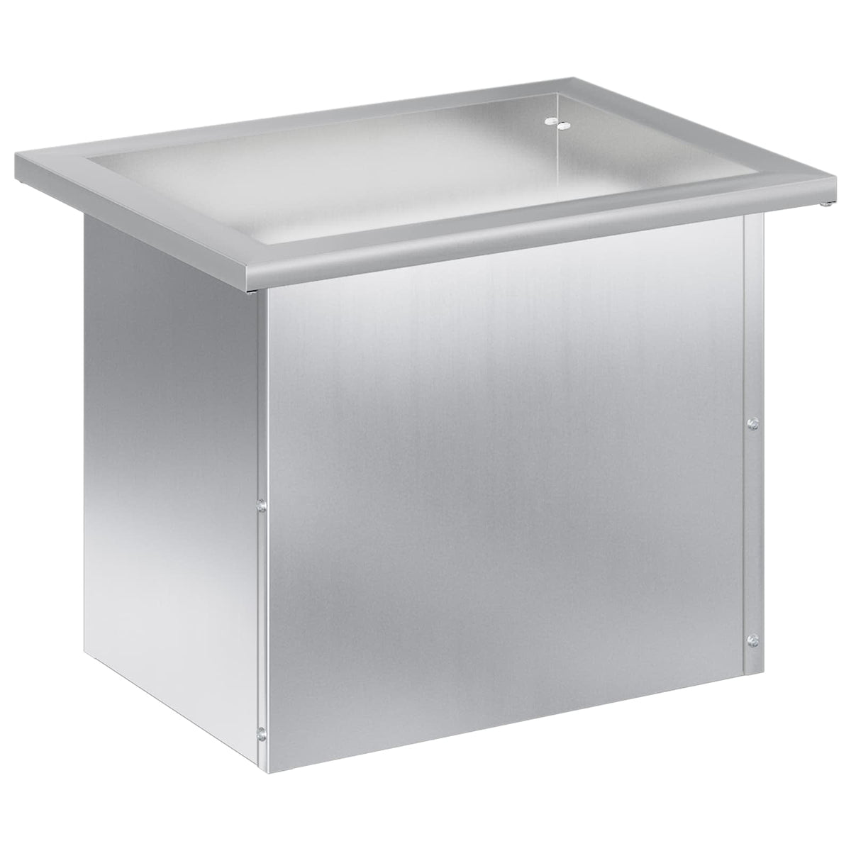 vidaXL Garden Planter with LED Silver 30 x 40 x 30 cm Galvanised Steel 4