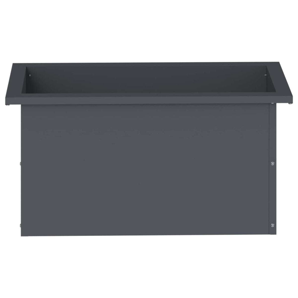 Garden Planter with LED 30 x 60 x 30 cm Steel Anthracite