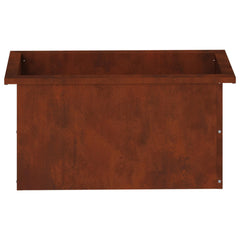 Garden Planter with LED 30 x 60 x 30 cm Steel 2 pcs Weathering steel